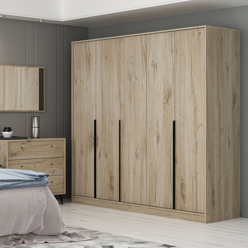 Elina Manufactured Wood Wardrobe, White