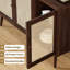 Buffet buffet avec 3 portes en rotin, console de rangement pour le salon (petit)-497581859