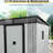 6X5ft Metal Shed For Backyard Lawn - Strong & -Proof 6Ft X 5Ft Storage With Window Weather- Spacious-125291416