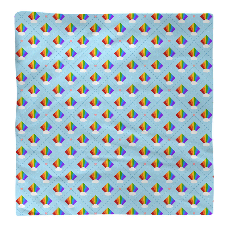 Serviette en coton à motif argyle, H 0,1 po x l 22 po x P 22 po, Sergé de polyester