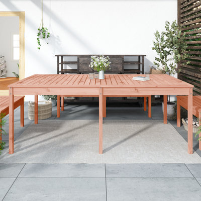 Josephville Rectangular Pine Outdoor Dining Table , cm W cm D