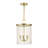 3 - Light Steel Dimmable Chandelier-605957265