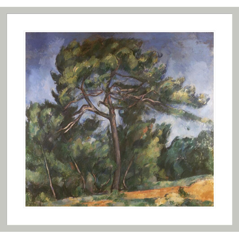 The Great Pine by Paul Cézanne -Framed Giclee Print, 33.5" H x 35.6" W