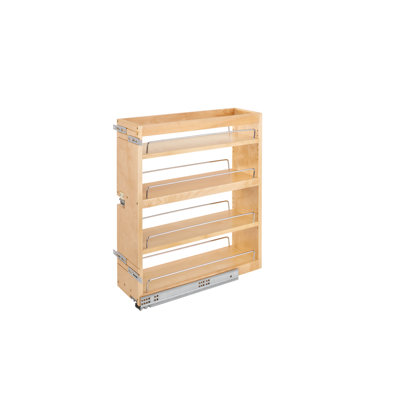 Wood Base Cabinet Pullout Organizer W/ Soft-Close