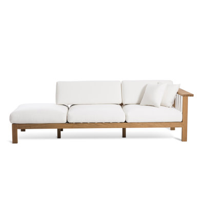Maro Outdoor Teak Chaise Lounge