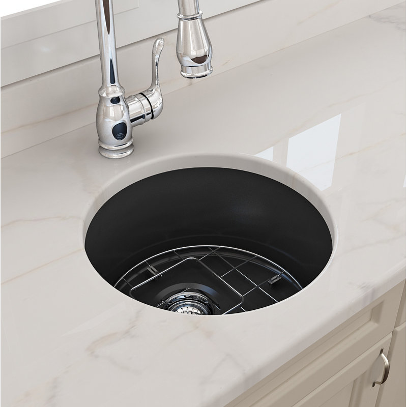 18.5'' L Kitchen Sink, Glossy White