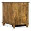 Chiseling Solid Wood Accent Cabinet