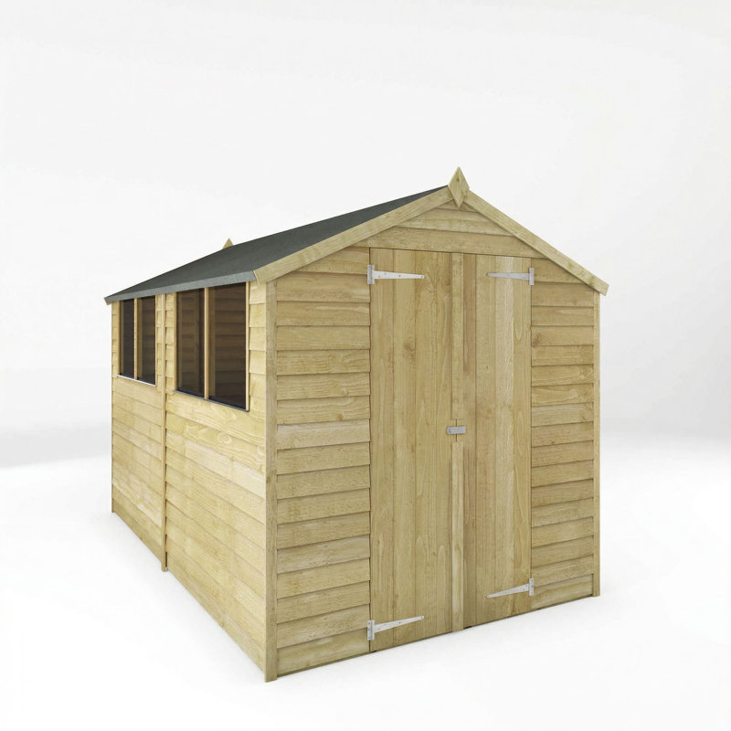 Mercia 10 x 6ft Overlap Apex Shed, Yes