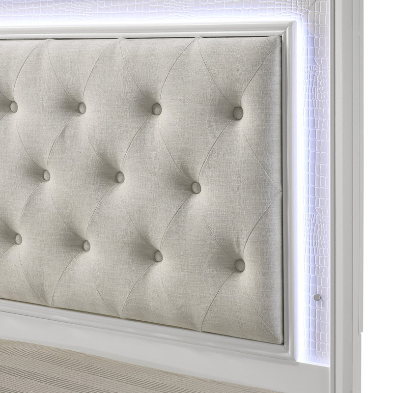 Mobilier de chambre à coucher 1pc, Chêne / Blanc, Double