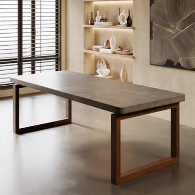 Gray Rectangular Solid wood Butterfly Leaf  Dining Table