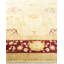Tapis ivoire en laine noué à la main de conception unique 10 pi 2 po x 14 pi 7 po Ohlone