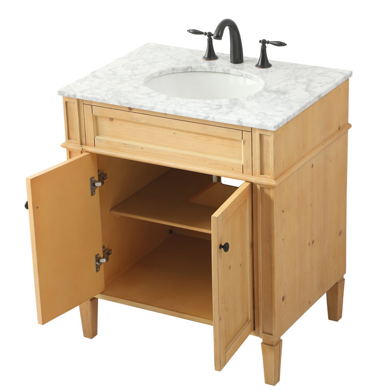 Ensemble de meuble-lavabo simple 30 po Rivers, Naturel
