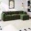 Canapé-lit en chenille moderne avec repose-pieds-1076184504-1076184505