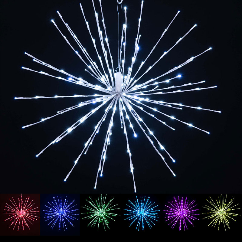 200 lanternes 200 lumières, Multicolore (changement de couleur), H 32 po x L 32 po x l 32 po