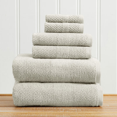 100% Cotton Textured Woven Bath Towel Set