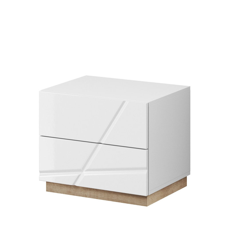 Aghancrossy 49cm W Manufactured Wood Bedside Table