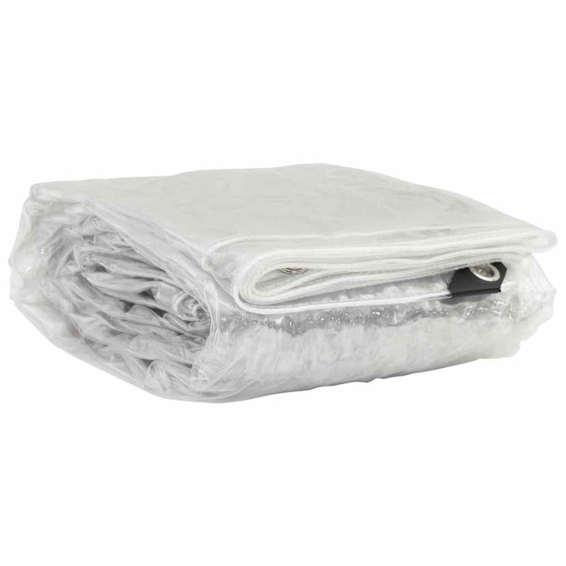 Bâche transparente avec œillets Vidaxl, L 157,2 po x P 236,4 po