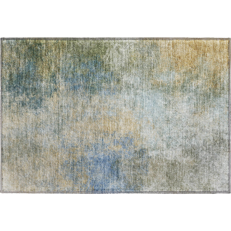 Premium Machine Washable Ariel Abstract Rug, Rectangle 1'8" x 2'6"