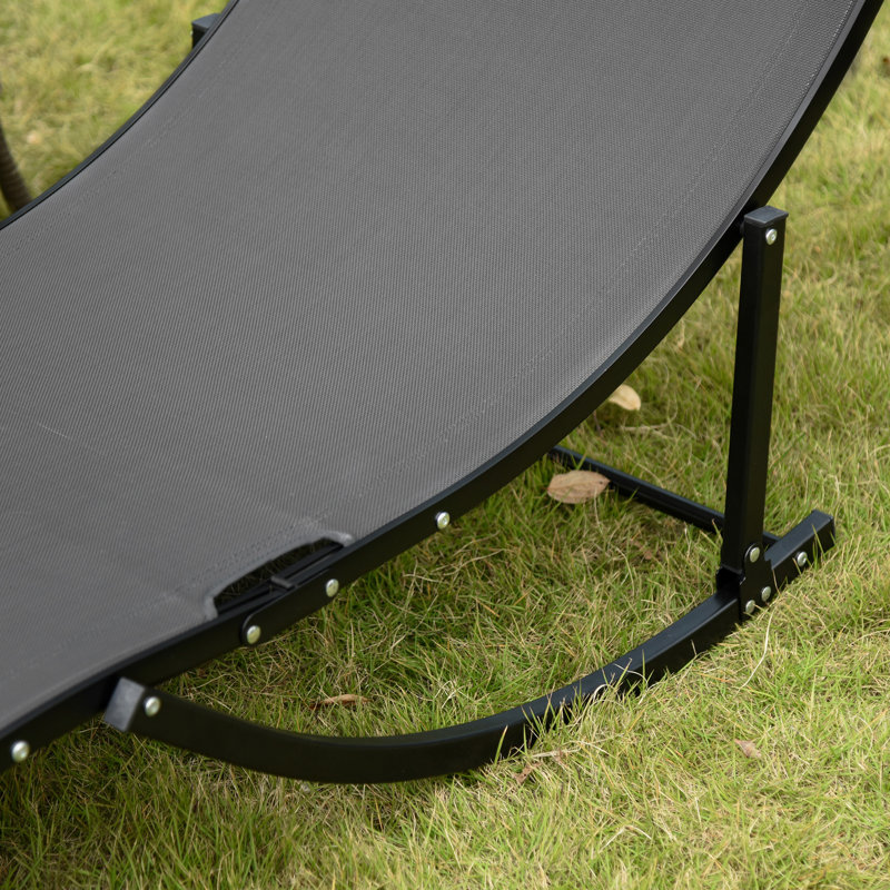 Aymelia 165cm Long Reclining Single Chaise, Grey