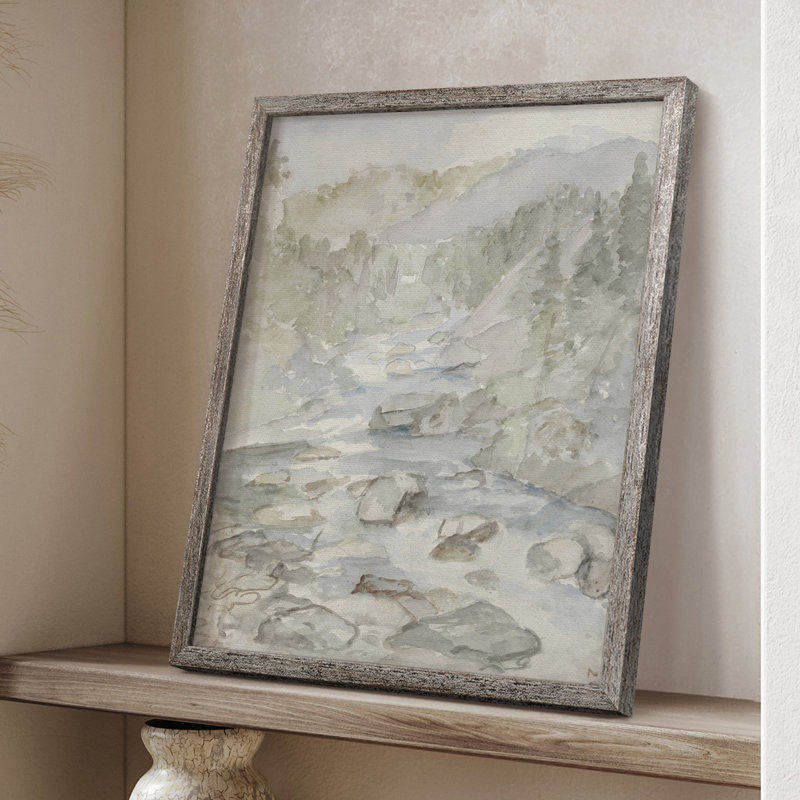 Vintage Landscape CXVI Framed Print - Solid Wood