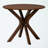 5-Pc Dining Set in Grey Fabric and Brown Finished Wood, 30.00'' H X 34.30'' W X 34.30'' D