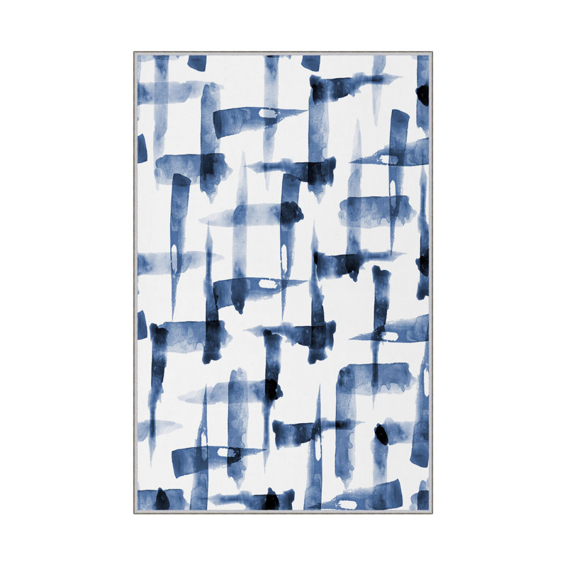 Antibacterial Hall Carpet (2.6 x 6.6 Ft) | 100% Polyester, 0.4 in Pile Height | Non-Slip PVC Dot Underside, Machine Washable | 3D Digital Printing, Durable & Stylish for Entryways, Living Rooms & More