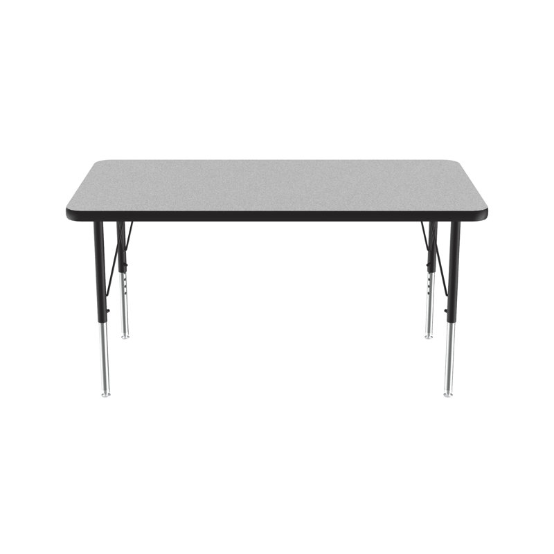 Table d'activité rectangulaire à hauteur ajustable, Granite, H 29 po x L 48 po x l 24 po