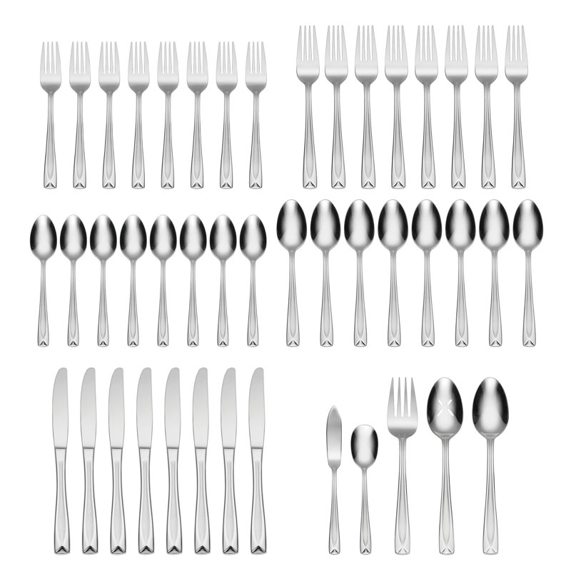 Lincoln 45 Piece Everyday Flatware Set