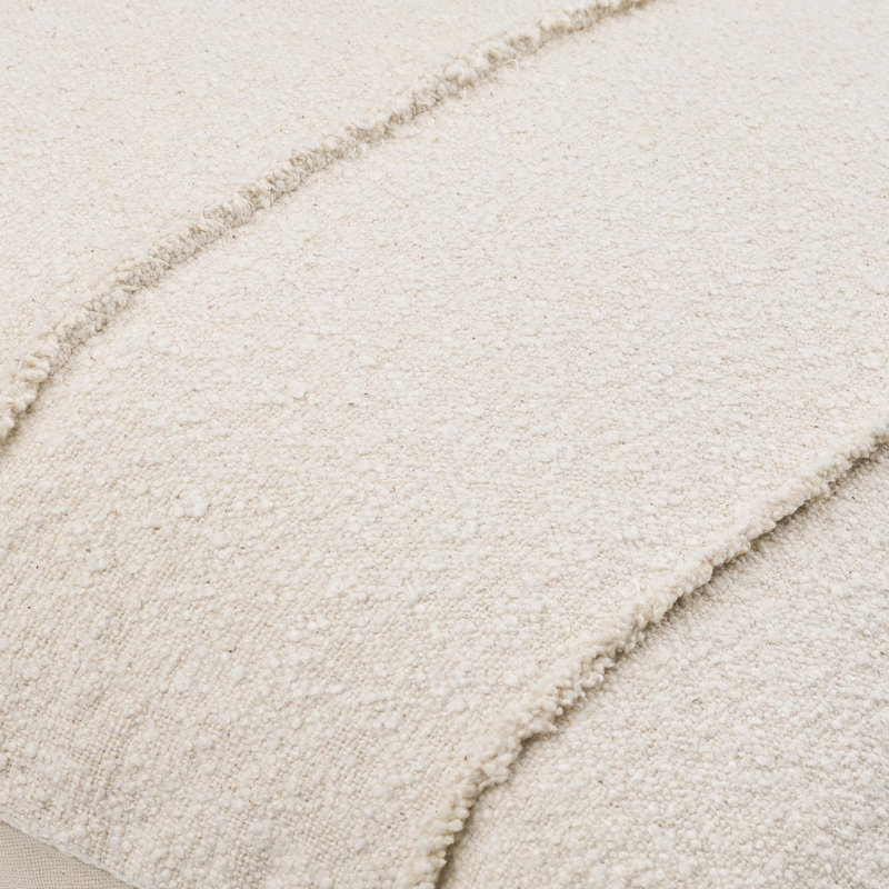 Mindy 18" Square Off-White Cotton Jute Pillow