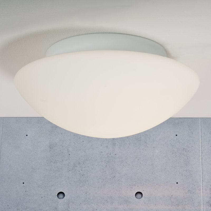Ufo Glass Flush Mount, 10 cm H x 30 cm W x 30 cm D