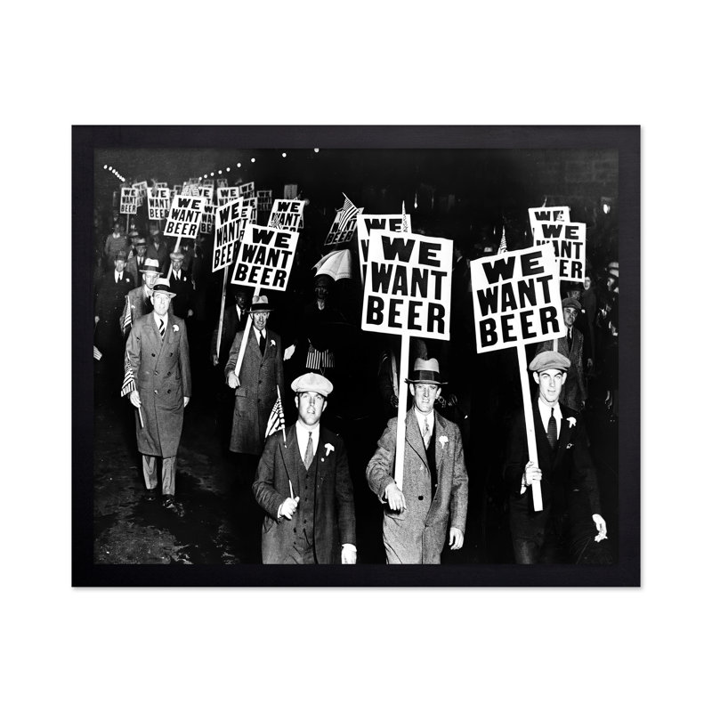 Nous voulons de la bière, Sans cadre, Affiche, H 08 po x l 10 po