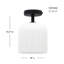 Plafonnier semi-encastré 1 lumière Parkmont Plug & Play de style transitionnel et moderne - 11,33 po de hauteur et 8,8 po de largeur-107377567