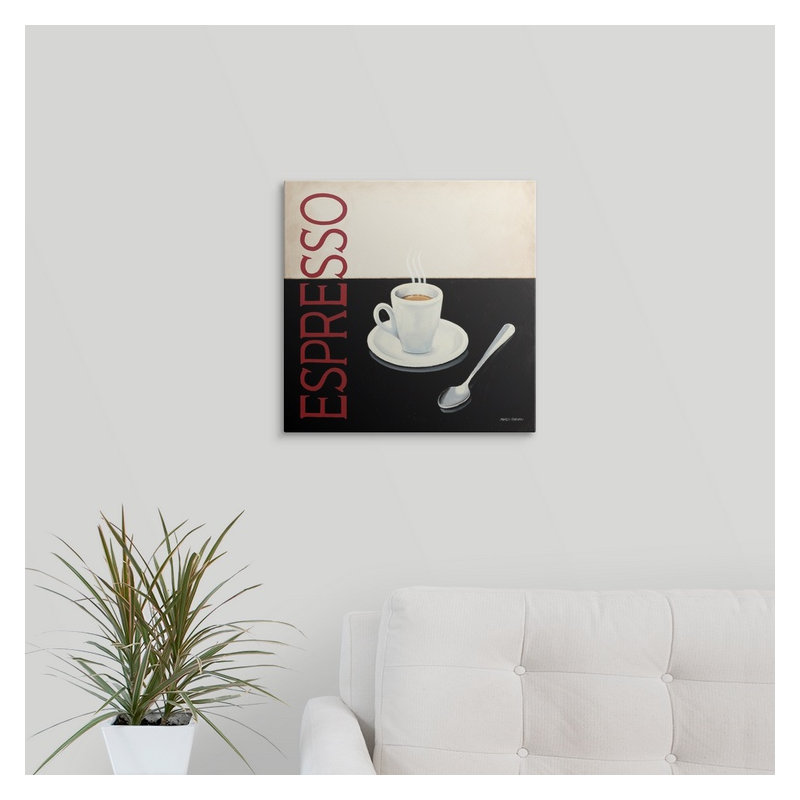 « cafe moderne iv », impression, H 16 po x l 16 po x P 1,5 po, Toile