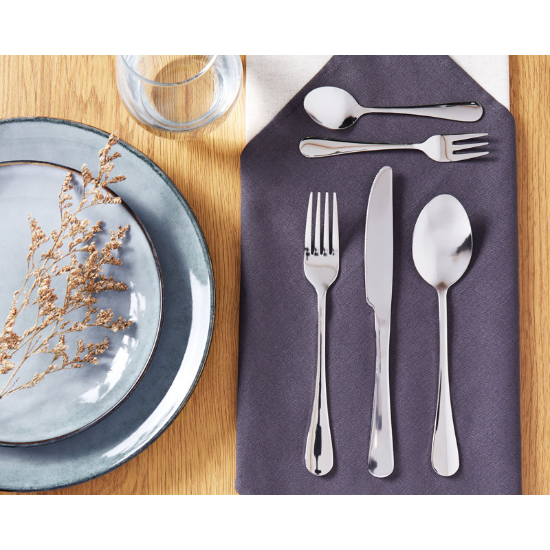 Metro Lane Daian 30 Piece Stainless Steel Cutlery Set , Service for 6, Silver