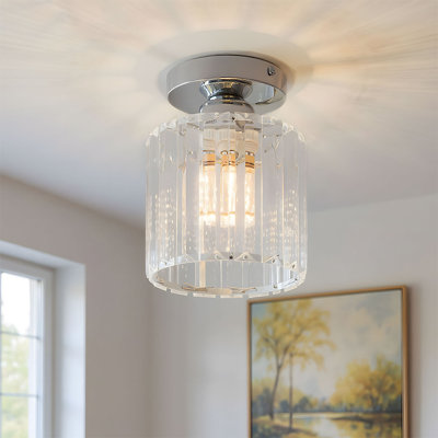 Crystal Semi Flush Mount