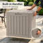 Boîte de terrasse verrouillable en résine 35 gallons Decksplore-131518872