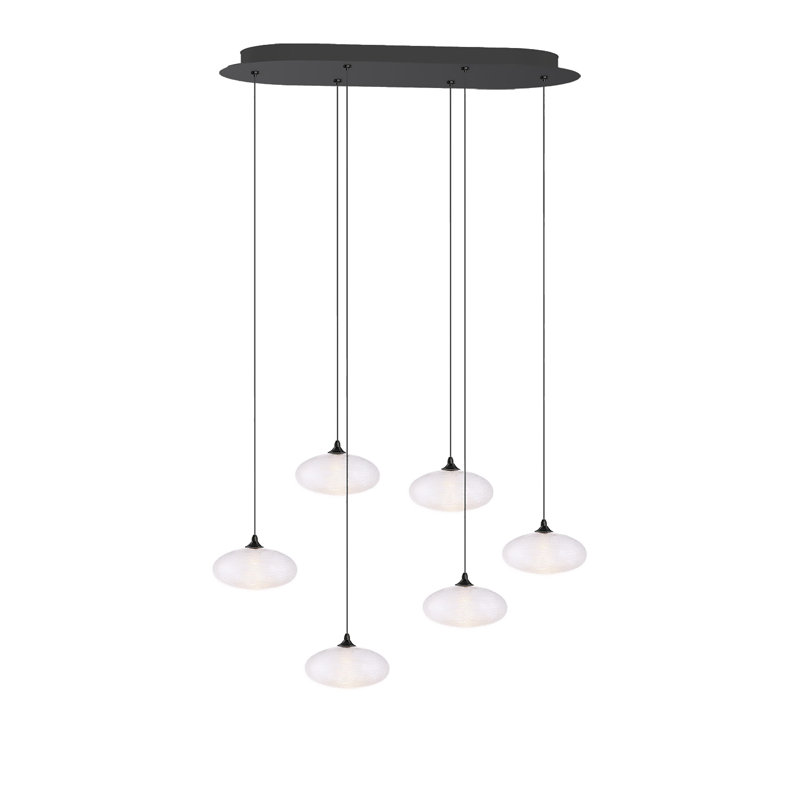 Alvie 6 - Light Cluster Pendant, Matte Black