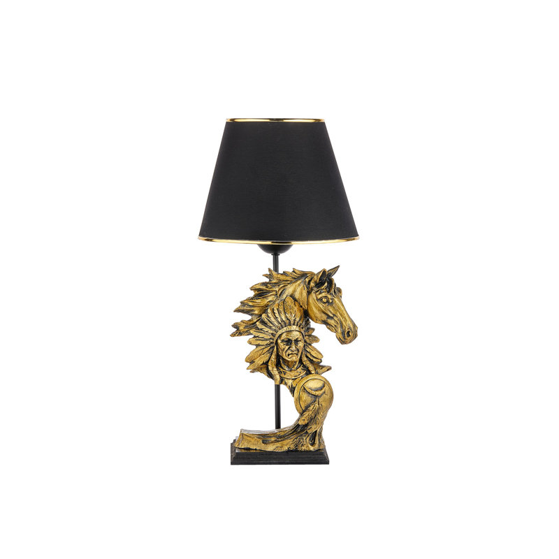 Table Lamp, Gold, Black