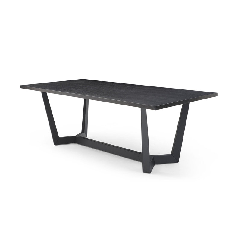 Tomohon Metal Base Dining Table, 29.64" x 35.43" x 70.86"