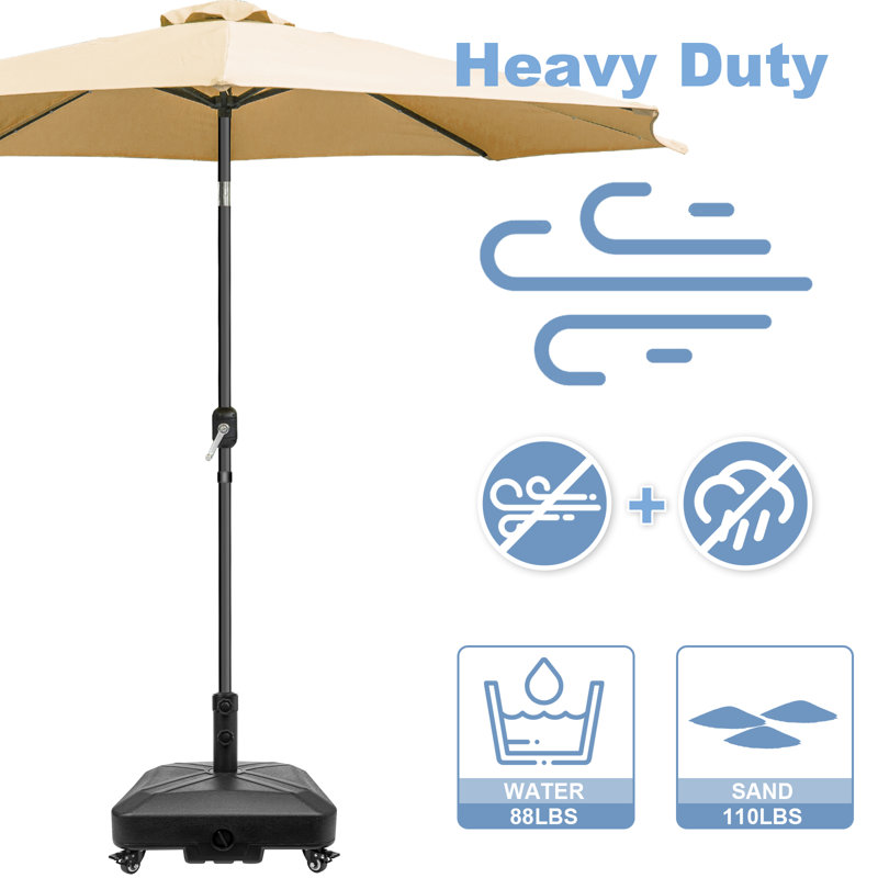 large rectangular umbrella patio PatioKingdom Umbrella, Outdoor for Pool & Garden 6.5*10FT / Indigo Blue Must be used with Color:Lilac Quilted Sequins Best Choice Products 10ft Solar Market Patio Umbrella w/ Woodgrain Pattern Pole  LED Lights  Tilt & Crank - Outdoor Sun Shade for Backyard Table  Deck  Poolside - Black Heavy-Duty Outdoor Cantilever Umbrella