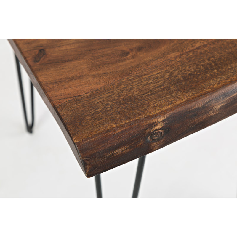 Gordonsville Solid Wood Top End Table, Chestnut