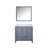Jacques 36 in. W x 22 in. D Left Offset Bath Vanity and 34 in. Mirror-66637714-90699864