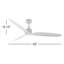 Ventilateur de plafond standard à 3 pales de 52 po avec télécommande Zelda-341861798
