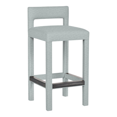 Utica By Thom Filicia Upholstered Stool with Solid Wood Frame