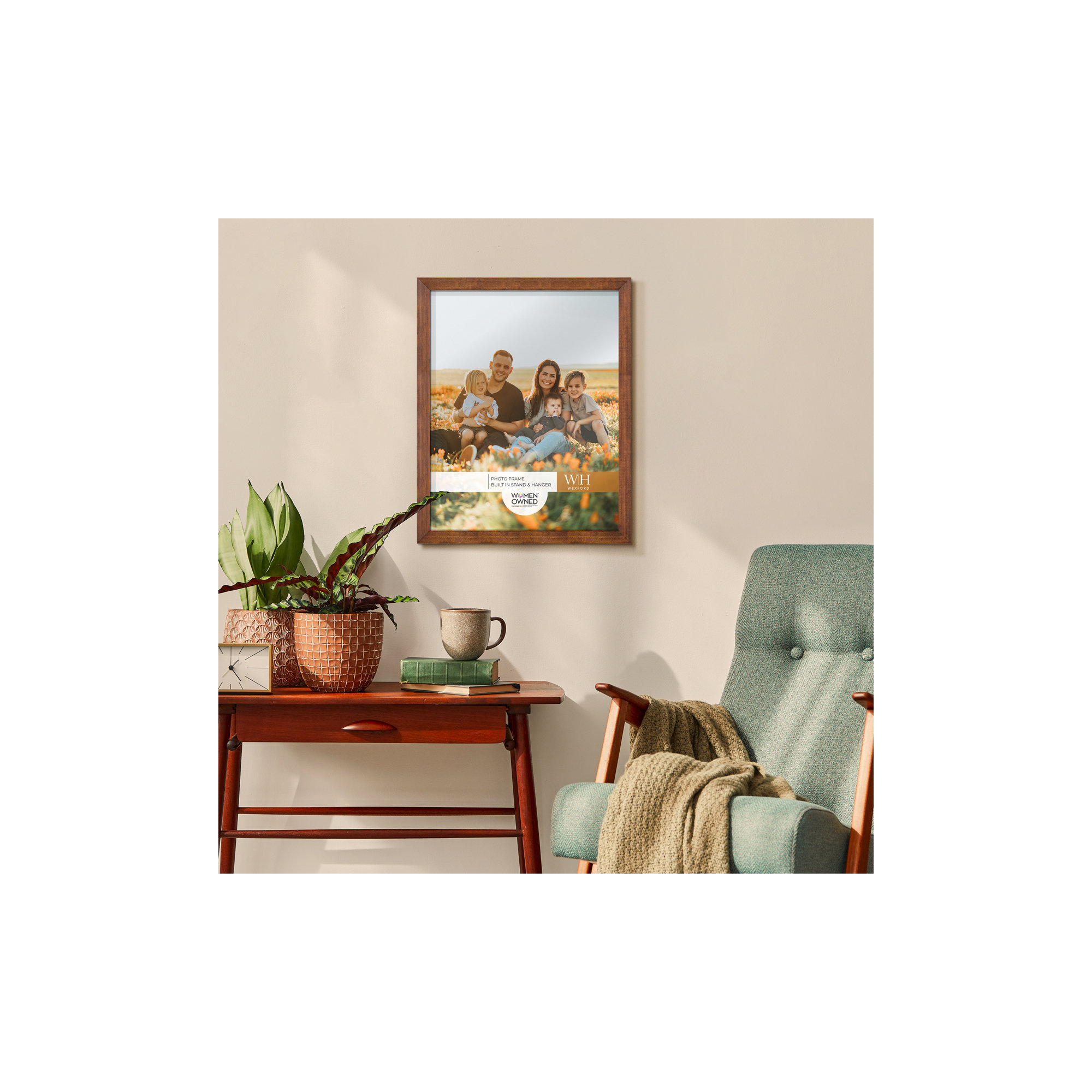 Apolline Wood Picture Frame, 8" x 10", Walnut