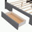 Kealan Platform Bed with Two Drawers,Upholstered Bed,bed frame-1749737045