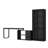 Nykira 2-Piece L-Shaped Computer Desk Set-2090457479
