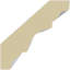 1 1/4"H x 1 1/4"P x 1 5/8"F x 94 1/2"L Salem Crown Moulding