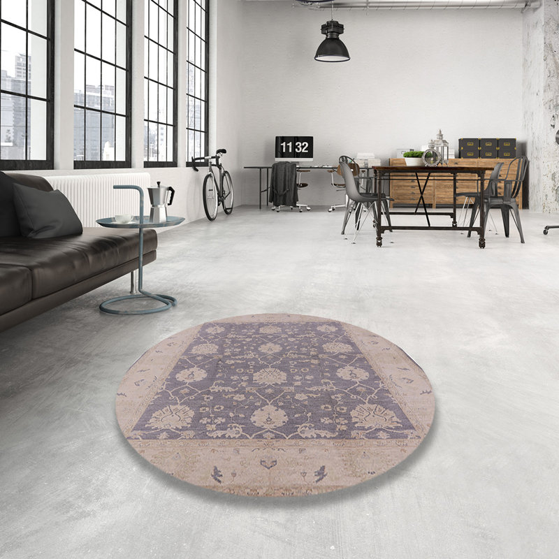 Marfa Oriental Indoor Rug, Round 4'