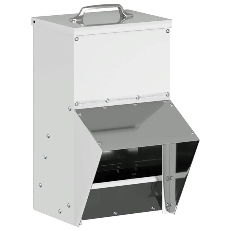 Galvanised Steel Feeder, 35cm H x 20cm W x 25cm D